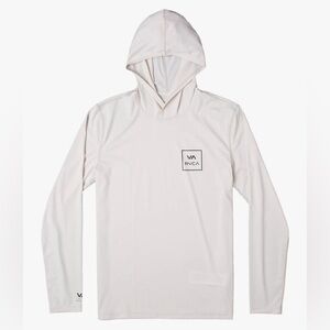 RVCA Off-White boys hooded rashguard - never used